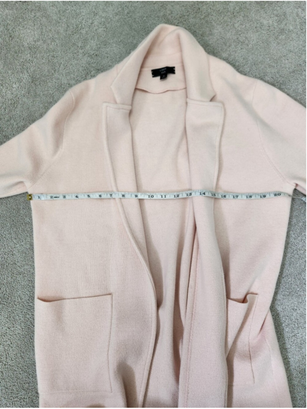 J Crew 365 Wool Cotton Blend Pink Knit Blazer Jacket Sz M Professional Preppy - Picture 8 of 11